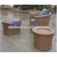 China Competitive Price Dubai Leisure Round Shaped Wicker Lounge Cushioned Chairs AWRF5031,round wicker chairs