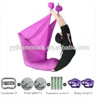 Customized color/size/style flying exercise swing aerial yoga hammock,yoga swing